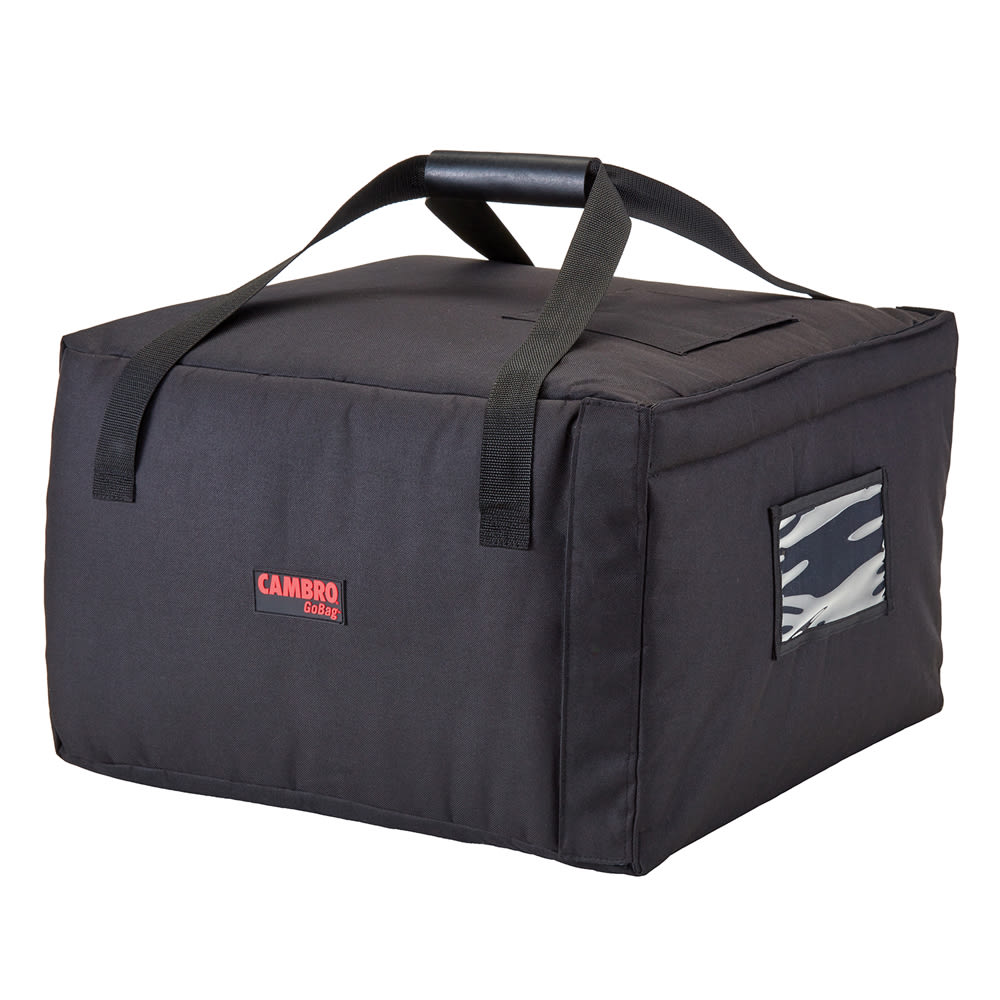144-GBP518110 GoBag™ Pizza Delivery Bag - 19 1/2" x 19 1/2" x 12 1/2", Nylon, Blac...
