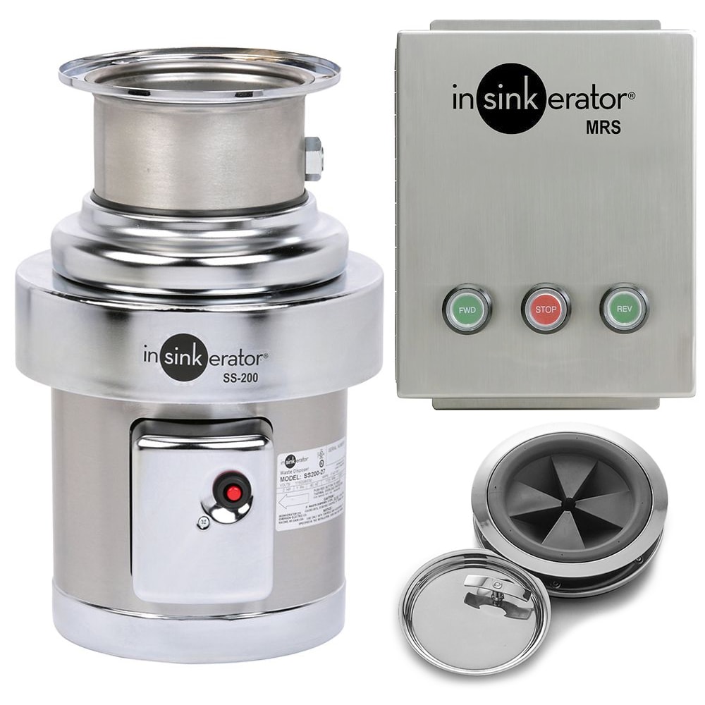 023-SS2007MRS2081 Disposer Pack w/ #7 Adapter & Manual Reverse Switch, 2 HP, 208v/1ph