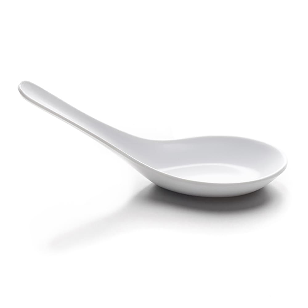 701-B512W 5 1/2" Soup Spoon - Melamine, White