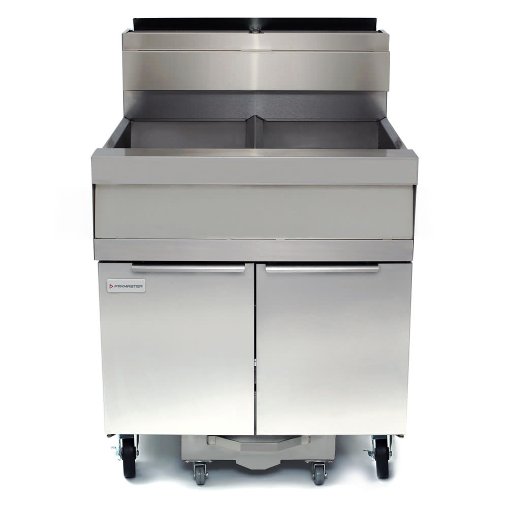 006-SCFSM250G Gas Fryer - (2) 50 lb Vats, Floor Model, Natural Gas