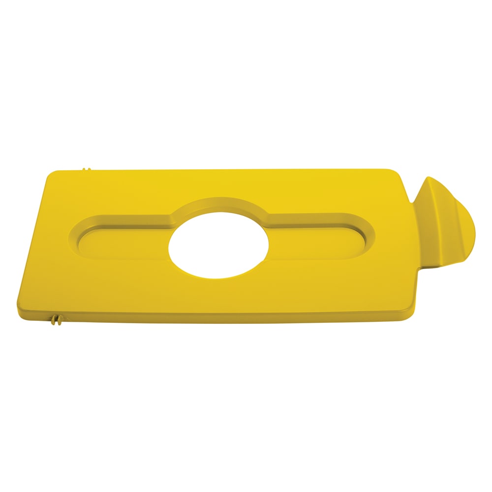 007-2007881 Hinged Lid Insert for 23 gal Slim Jim® Recycling Containers - Bottles/Cans, 16 1/2&qu...