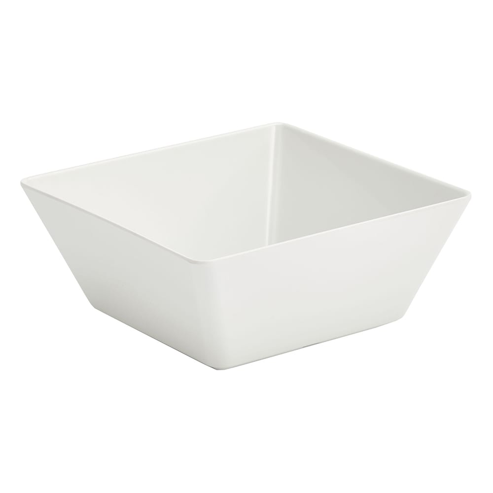 175-V22203 3 qt Square Melamine Serving Bowl, White