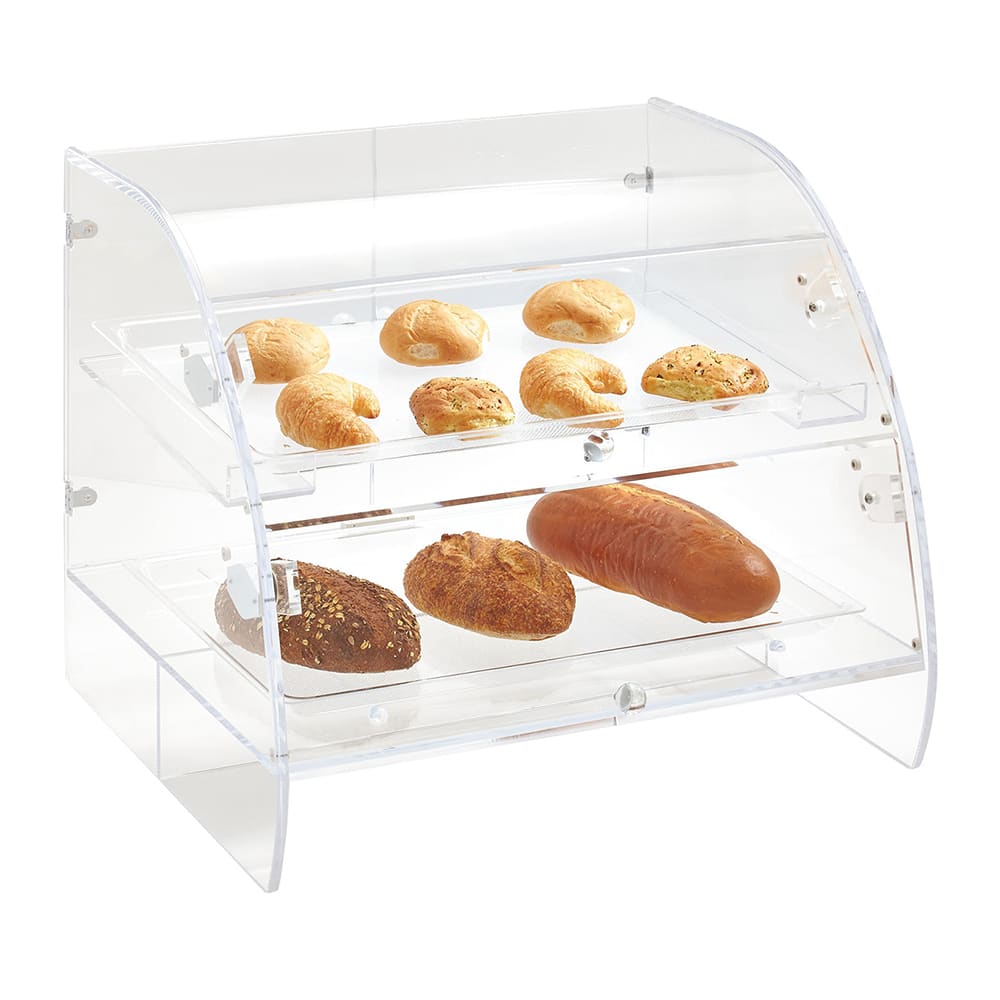 175-XLBC2FR182613 2 Tier Dual-Service Pastry Display Case - Acrylic, Clear 