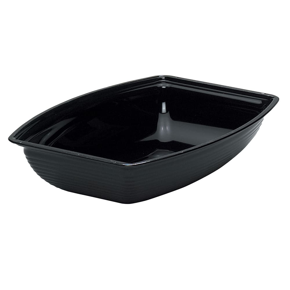 144-RSB1014CW110 5 qt Rectangular Camwear Bowl - 10 3/4x14 9/16" Black