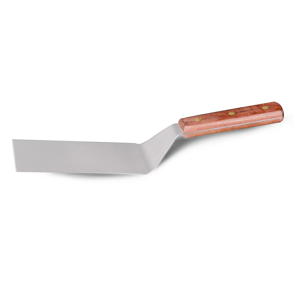 Dexter Russell S8696 6"x3" Hamburger Turner w/ Rosewood Handle, Stainless Steel