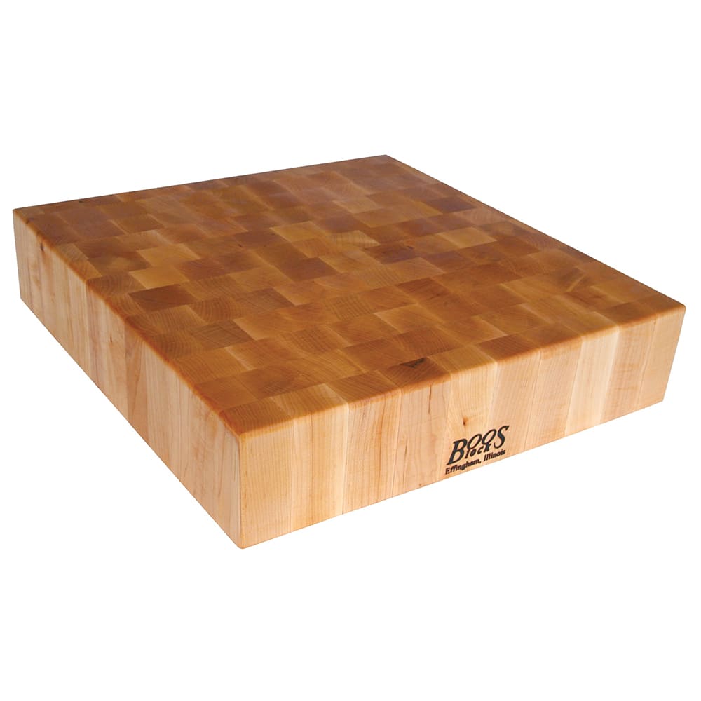 416-BB01 Chopping Block, 24x24x6", Hard Rock Maple, Reversible