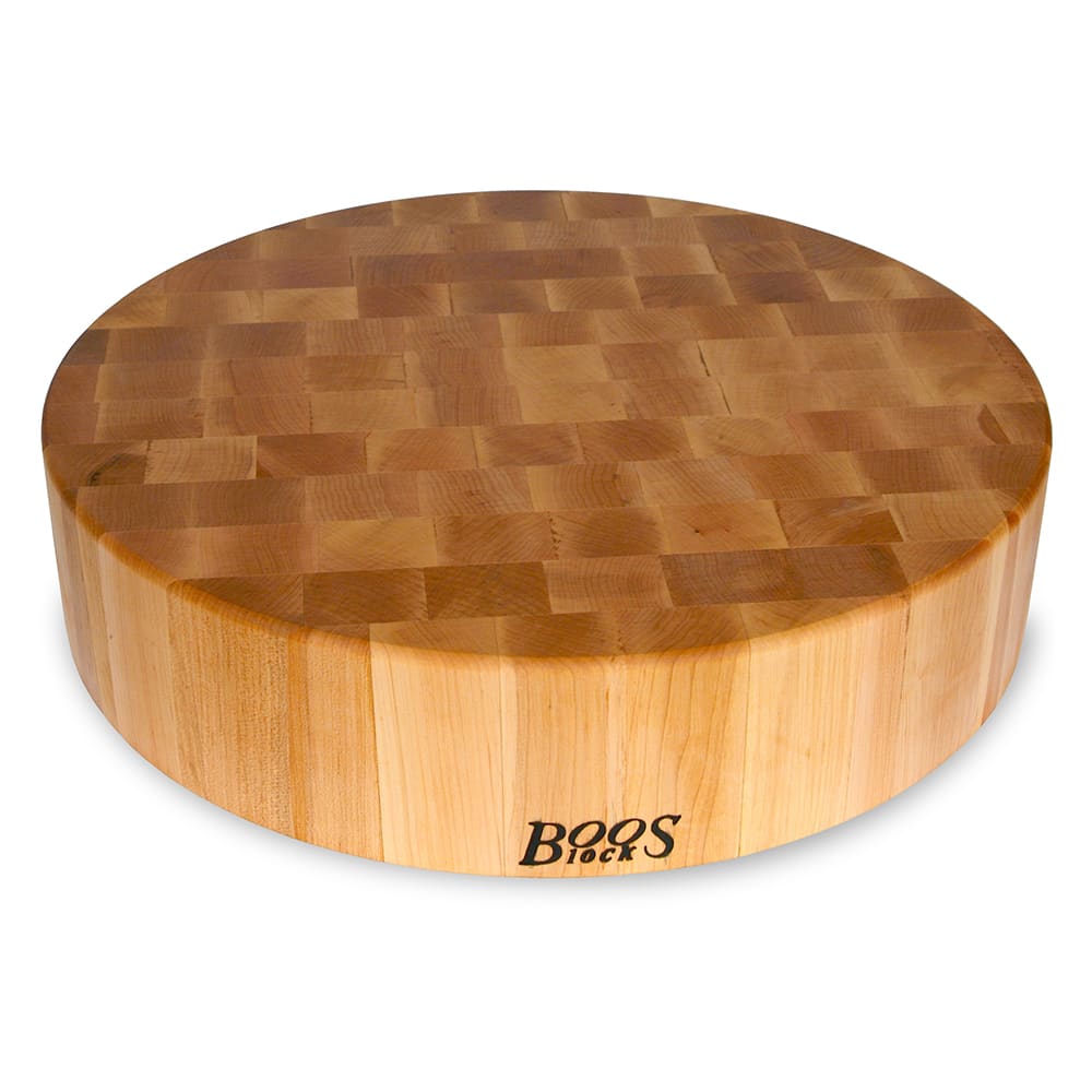 416-CCB18R Chopping Block, 18" Dia, 4" Hard Rock Maple End Grain