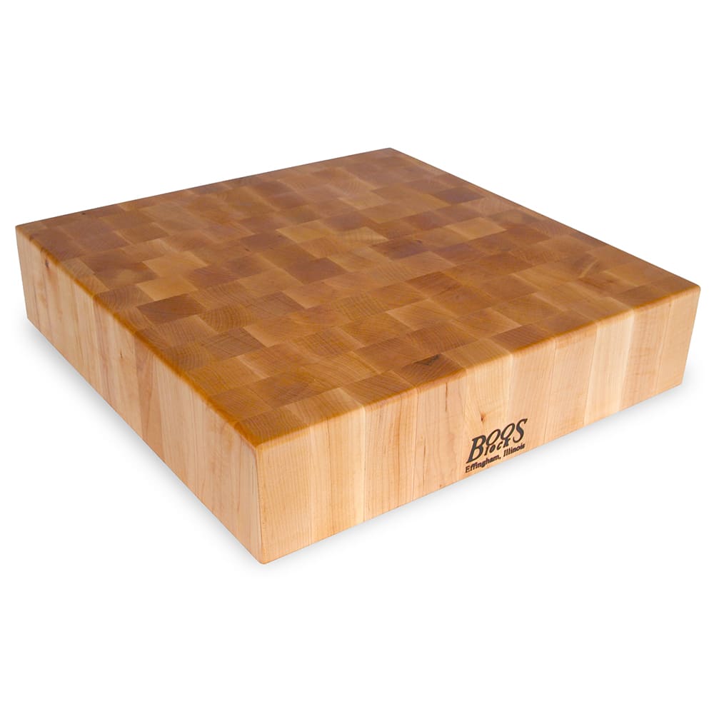 416-CCB24S Chopping Block, 24 x 24", 4" Hard Rock Maple End Grain