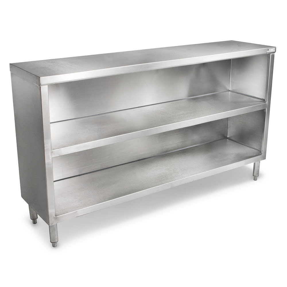 416-EDSC81872 72" Dish Cabinet w/ Open Base & Midshelf, 18"D