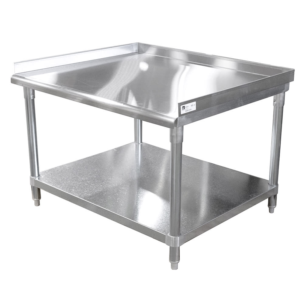416-EES83015 Equipment Stand w/ Adjustable Galvanized Undershelf & Legs, 15 x 30"