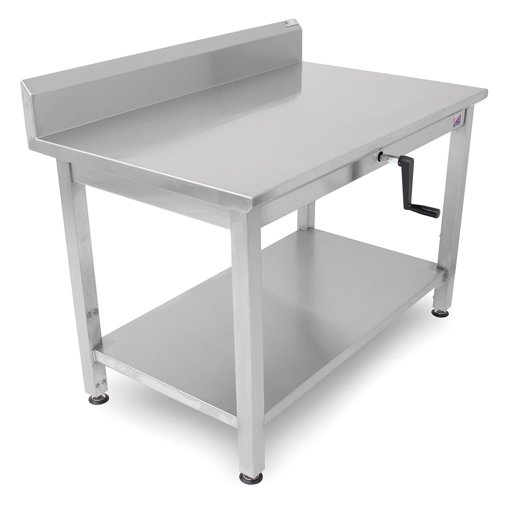 416-LT6R53072SSW 72" 16 ga Work Table w/ Undershelf & 300 Series Stainless Top, 5"...