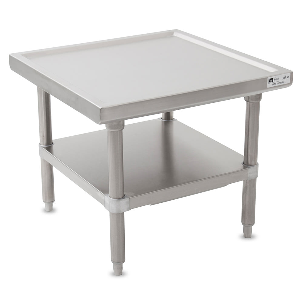 416-MS42424SSK 24" Mixer Table w/ All Stainless Undershelf Base, 24"D
