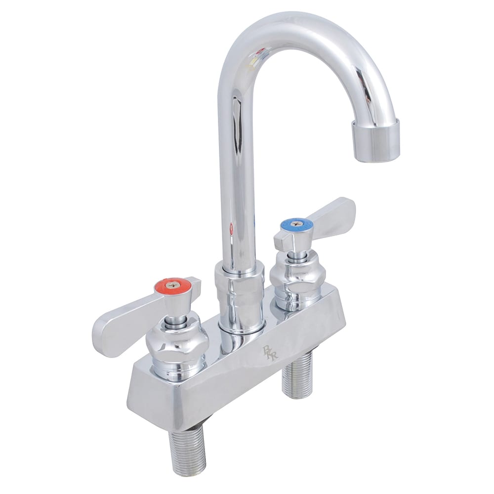 416-PBF4DM3GLF Deck Mount Faucet - 3" Gooseneck Spout, 4" Centers
