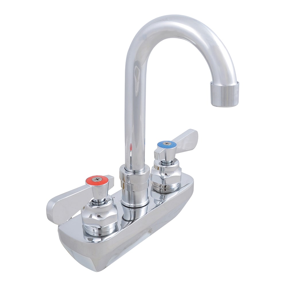 416-PBF4SM3GLF Splash Mount Faucet - 3 1/2" Gooseneck Spout, 4" Centers