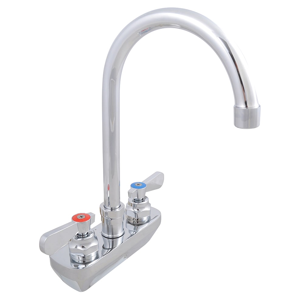 416-PBF4SM8GLF Splash Mount Faucet - 8" Gooseneck Spout, 4" Centers