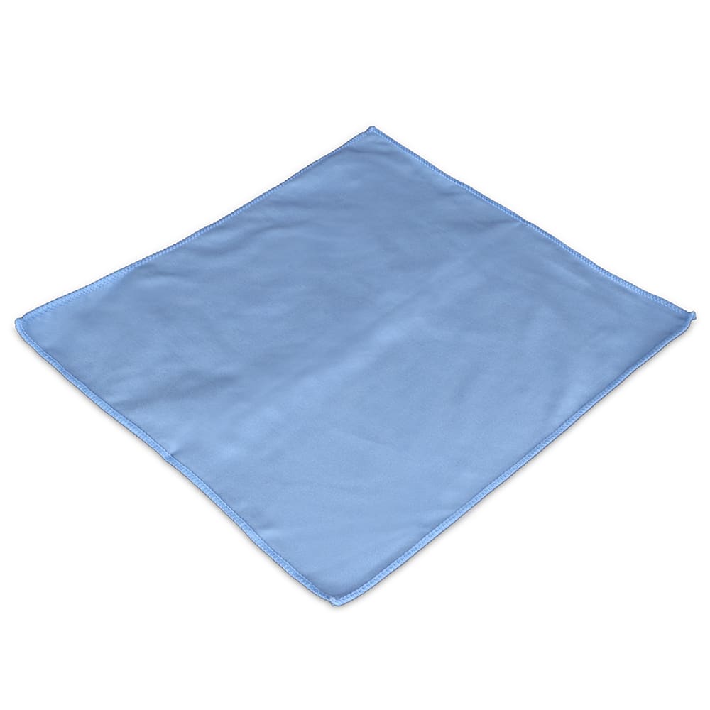867-MFMP15GT 15" x 15" Blue Microfiber Cloth
