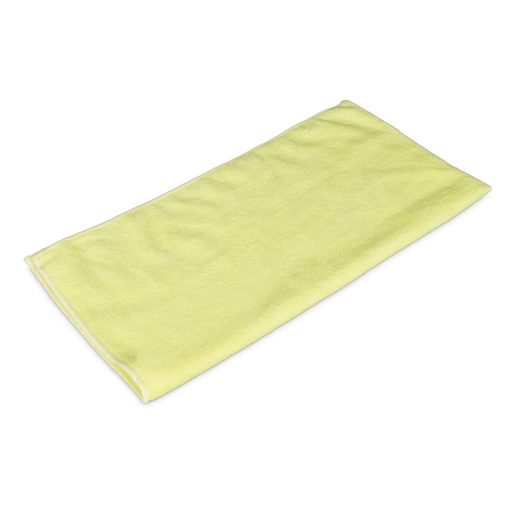 867-MFMP16YE 16" x 16" Yellow Microfiber Cloth