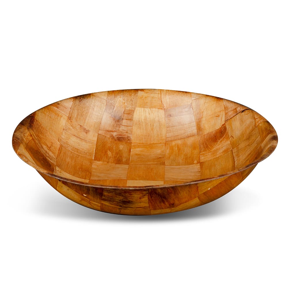 370-WSB16 16" Woven Wood Salad Bowl