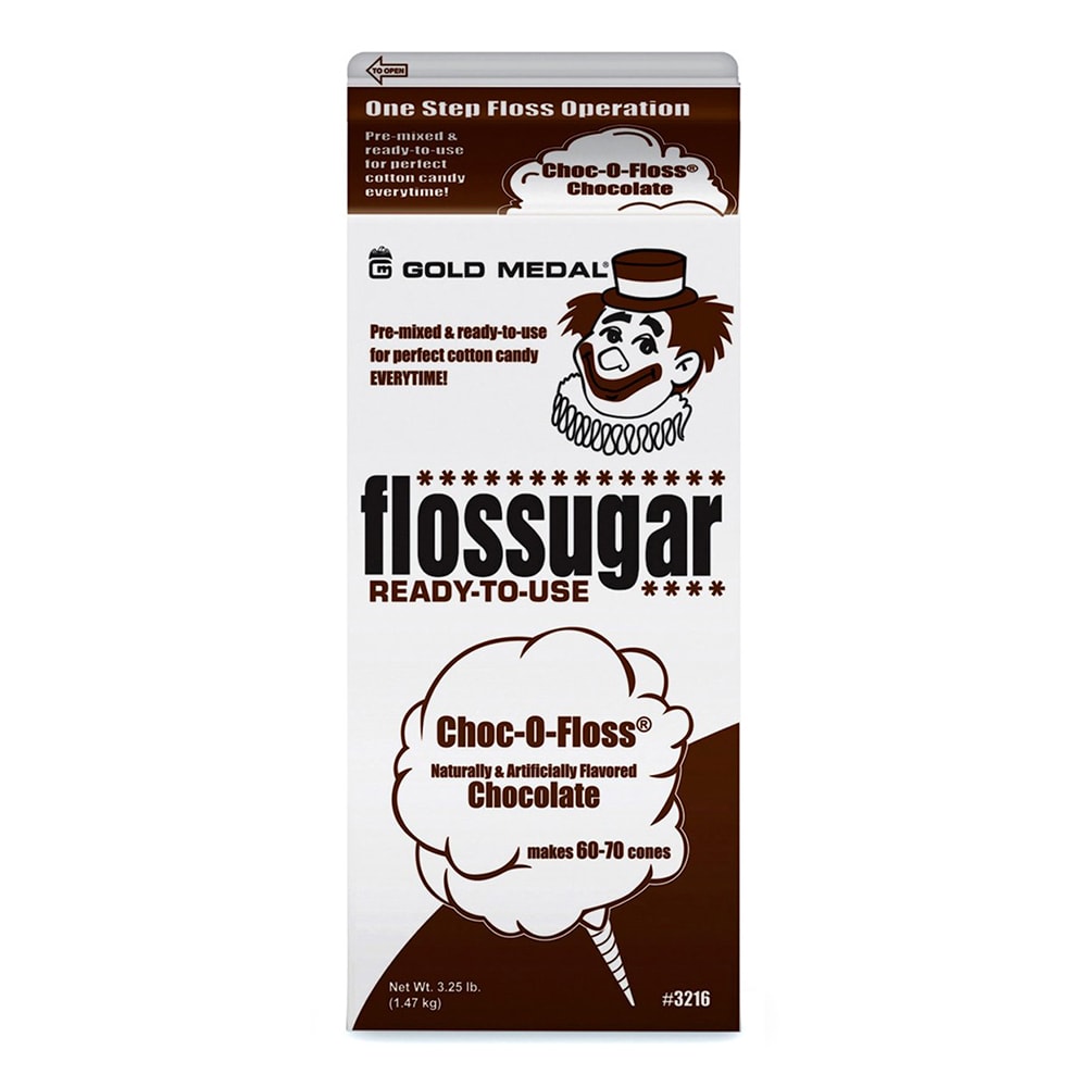 231-3216 1/2 gal Choc-O-Floss (Chocolate) Cotton Candy Flossugar