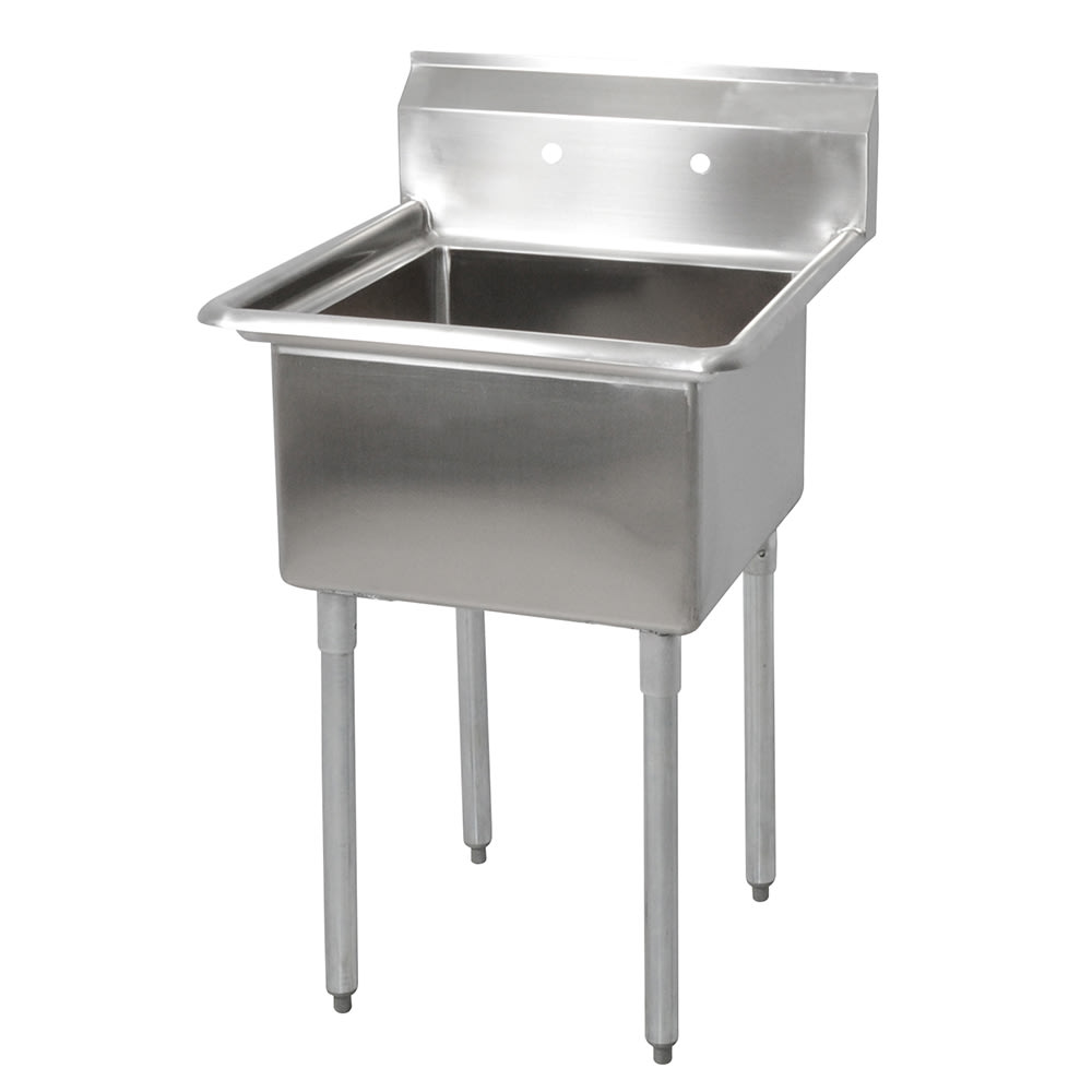 416-E1S81812 23" 1 Compartment Sink w/ 18"L x 18"W Bowl, 12" Deep