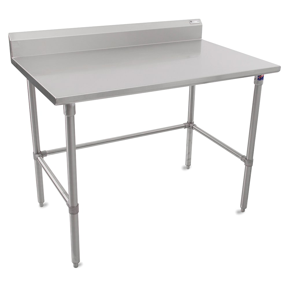 416-ST6R52430SBK 30" 16 ga Work Table w/ 300 Series Stainless Top, 5" Backsplash
