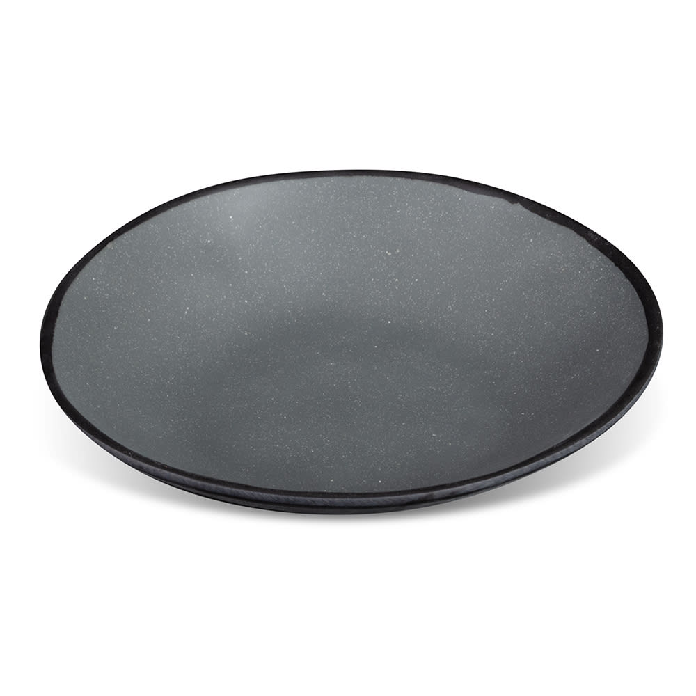 284-B420GR 1 3/10 qt Round Melamine Salad Bowl, Speckled Gray
