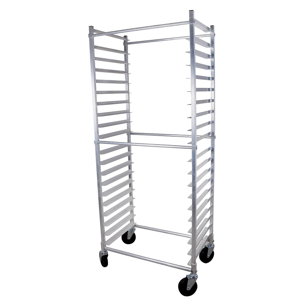 416-ABPR1820ZNS 20 1/2"W 20 Sheet Pan Rack w/ 3" Bottom Load Slides