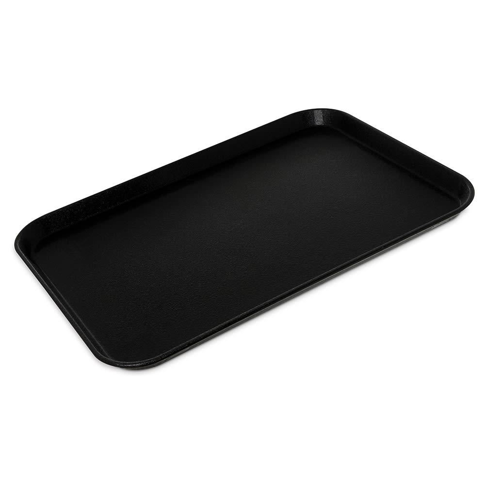 028-2216GR2Q004 Rectangular Griptite™ 2 Serving Tray - 22" x 16", Fiberglass, Black