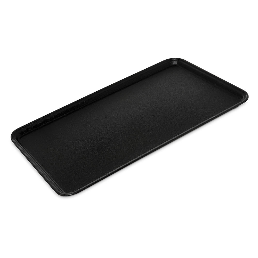 028-3253GR2004 Rectangular Griptite™ 2 Serving Tray - 21" x 13", Fiberglass, Black