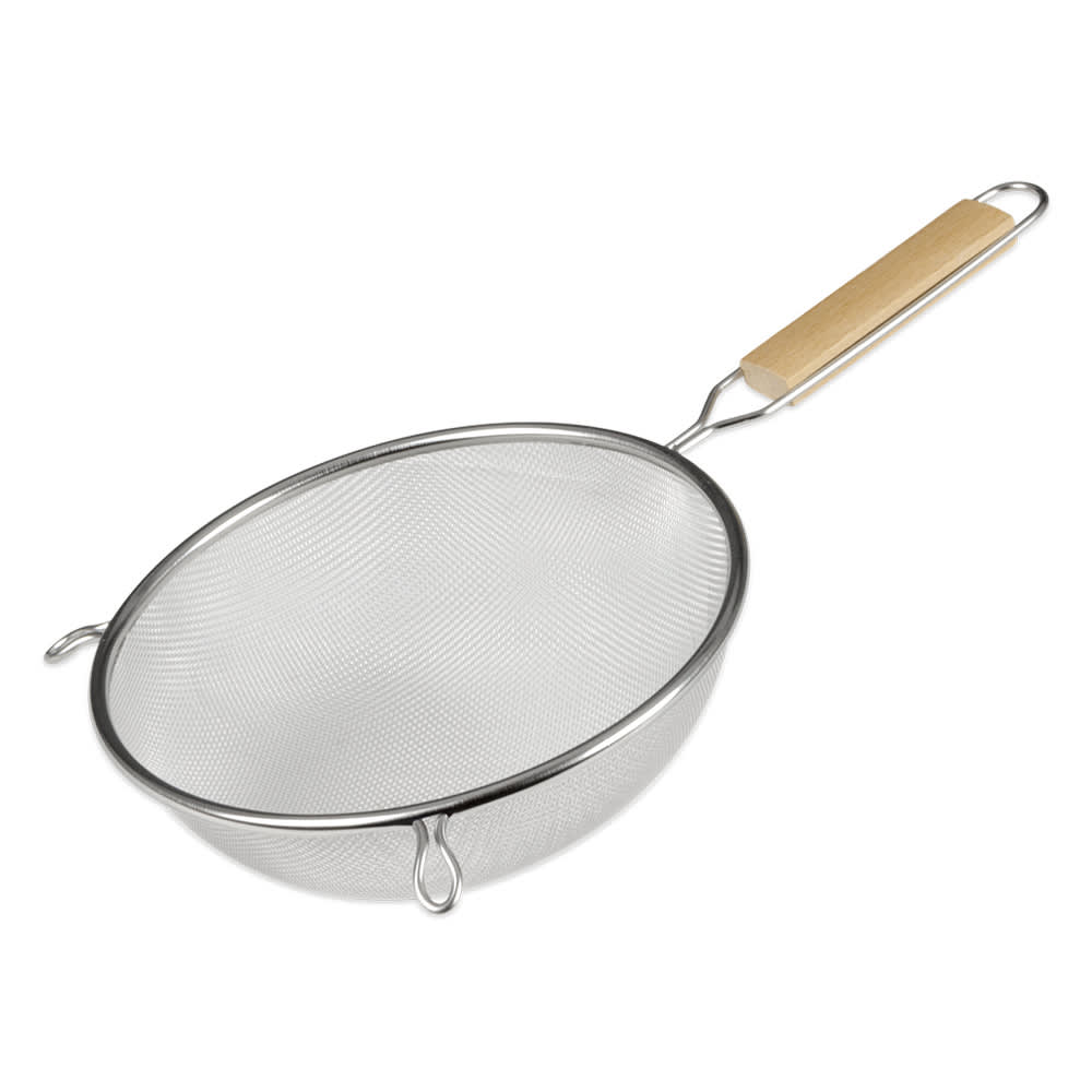 370-SSM8SS 8" Medium Mesh Single Strainer - Stainless