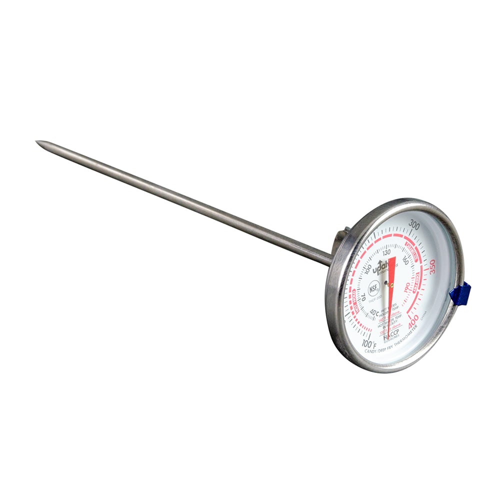 370-THCF20D 2" Dial Deep Fry/Candy Thermometer with Clip