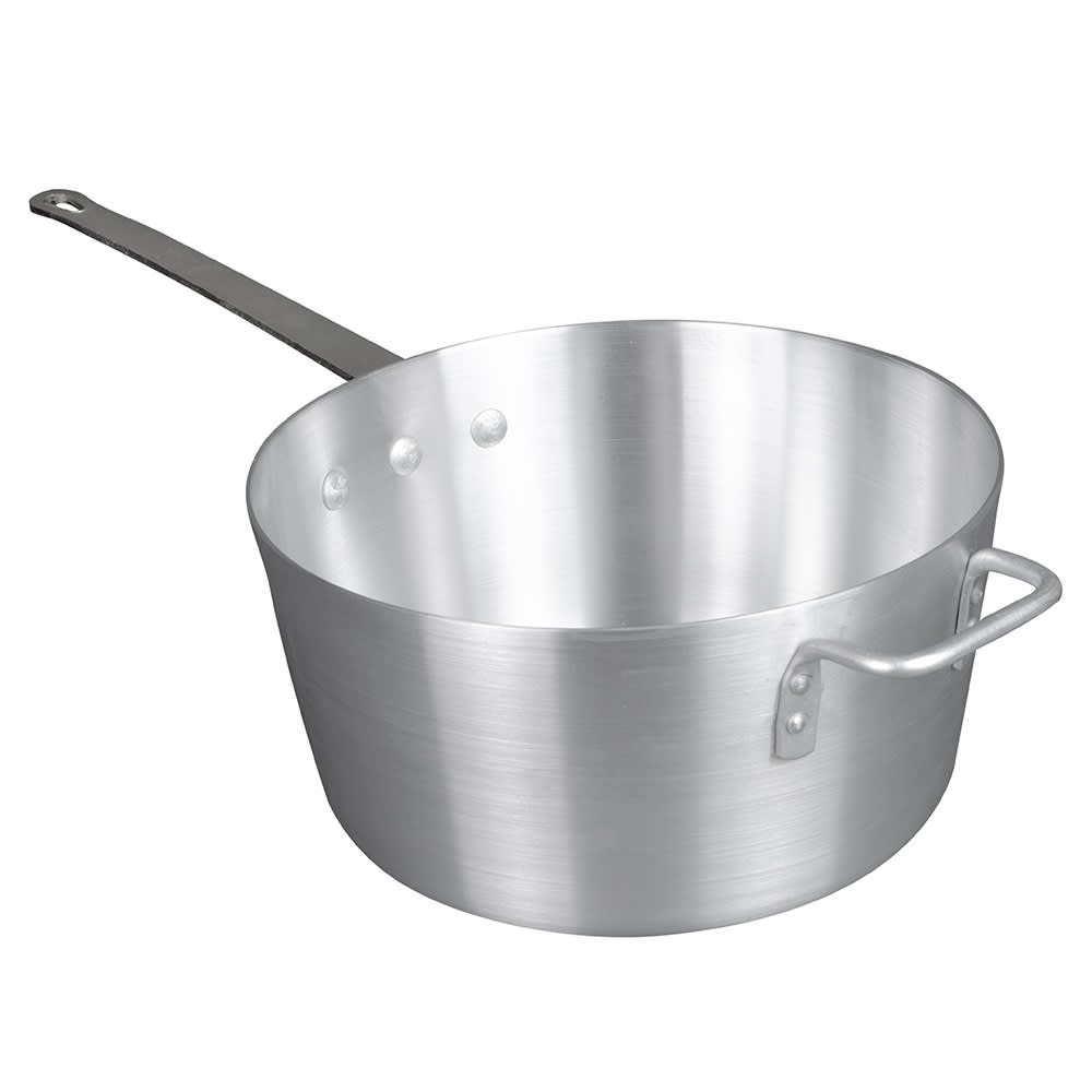 370-ASP7 7 qt Aluminum Saucepan w/ Solid Metal Handle