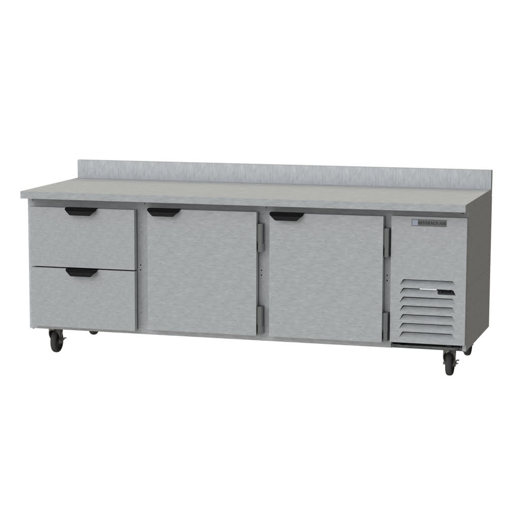 118-WTRD93AHC2 93" Worktop Refrigerator w/ (3) Section, 115v