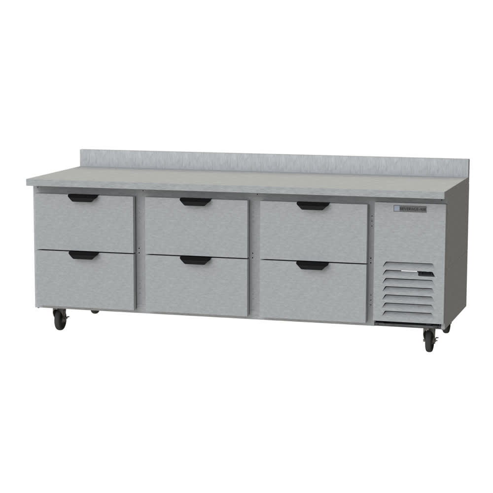 118-WTRD93AHC6 93" Worktop Refrigerator w/ (3) Section, 115v