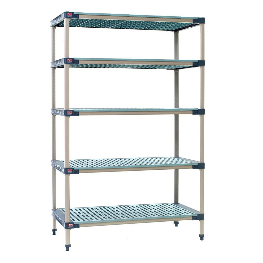 001-5X567G4 MetroMax 4™ Polymer Louvered Shelf Kit - 60"W x 24"D x 74"H