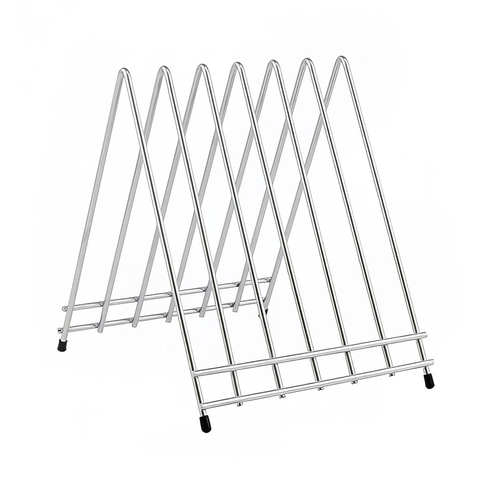 Stainless Steel Cutting Board Rack - 6 Slot - Silver - 1 Count Box