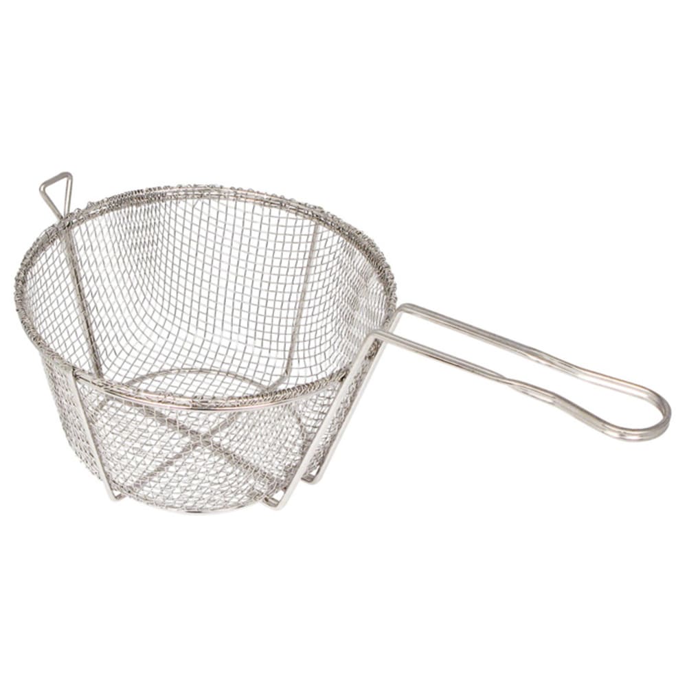 Winco FBR-8 Fryer Basket w/ Uncoated Handle, 8 1/2" x 8 1/2" x 4 1/2"