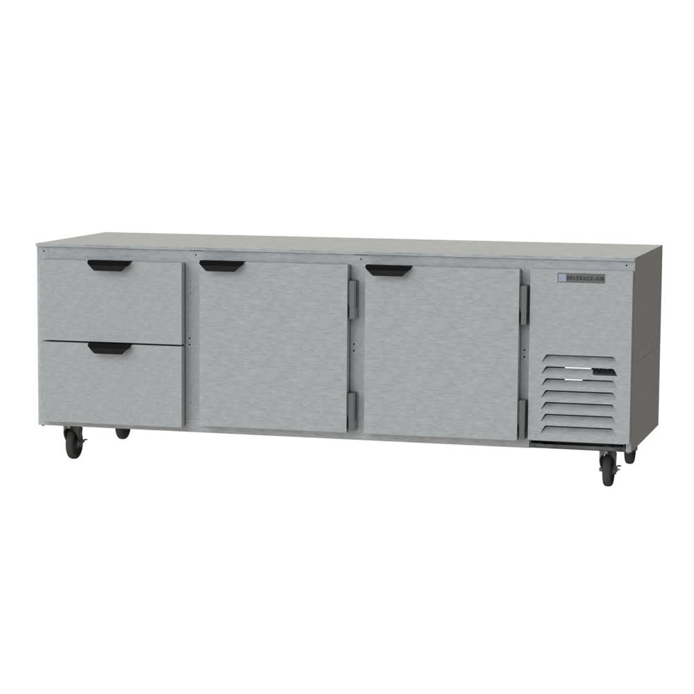 118-UCRD93AHC2 93" W Undercounter Refrigerator w/ (3) Section & (2) Door & (2) Drawe...
