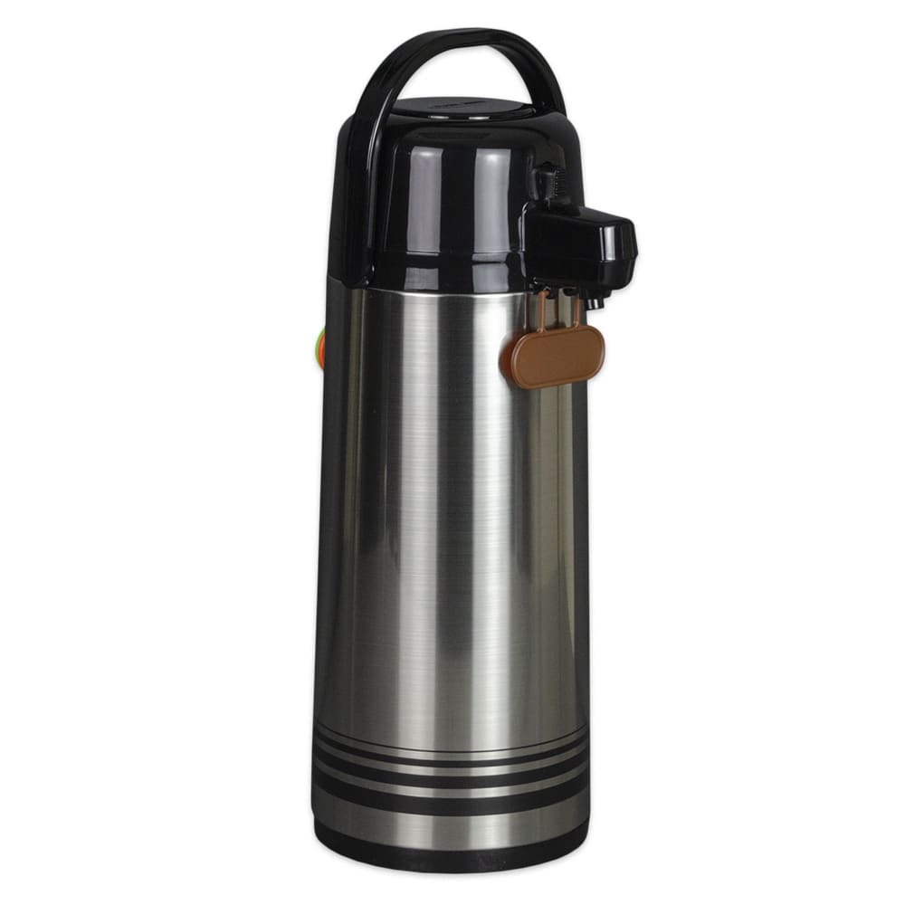 370-NPD25BKSF 2 1/2 Liter Push Button Airpot, Glass Liner