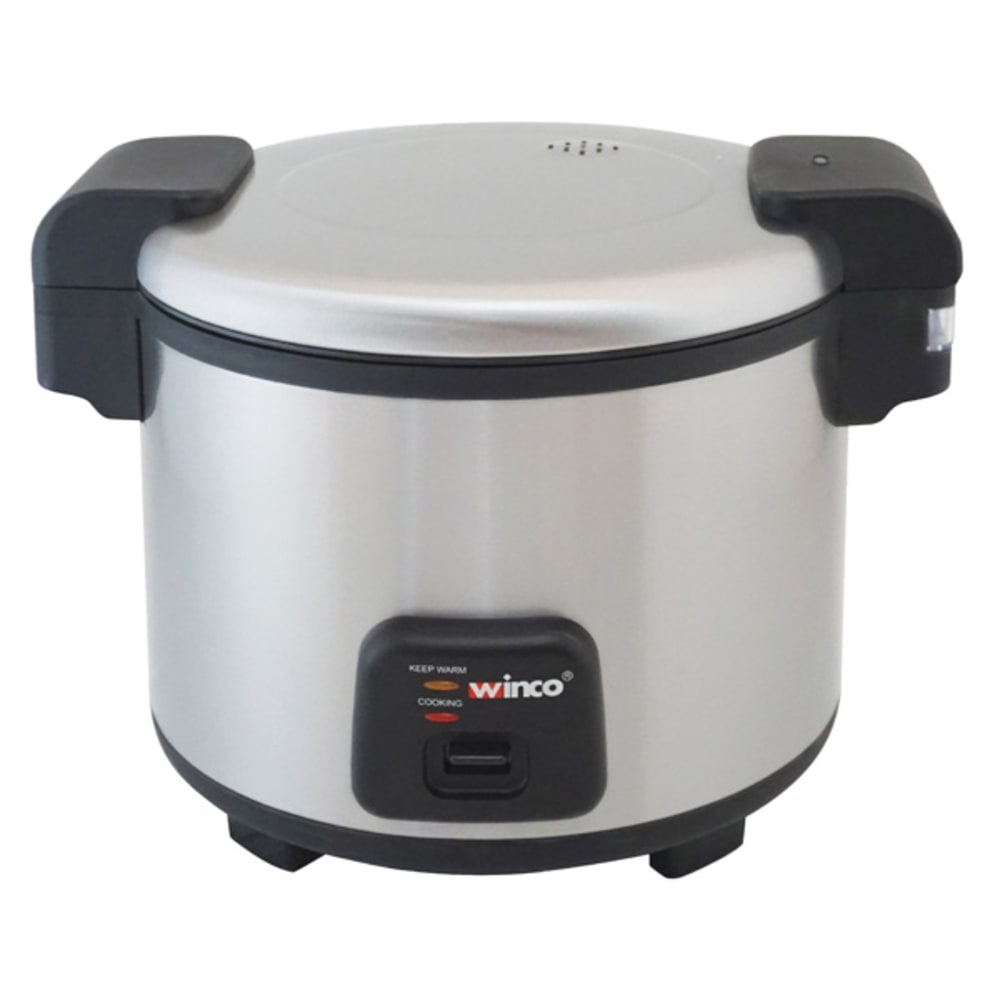 080-RCS300 30 Cup Electric Rice Cooker w/ Hinged Cover & Stainless Body, Satin Finish, 120v