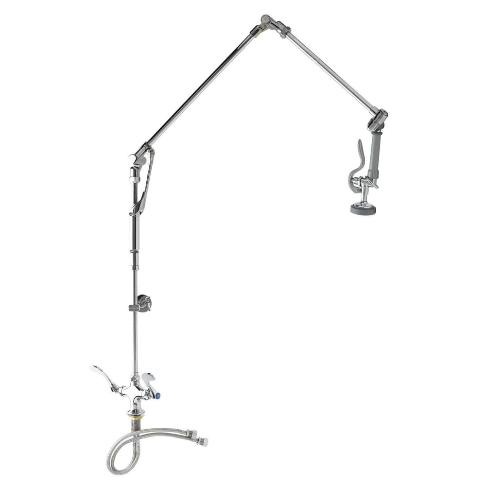 064-B011401BWH4 42 13/16"H Wall Mount Pre Rinse Faucet - 1 3/20 GPM, Base with Nozzle