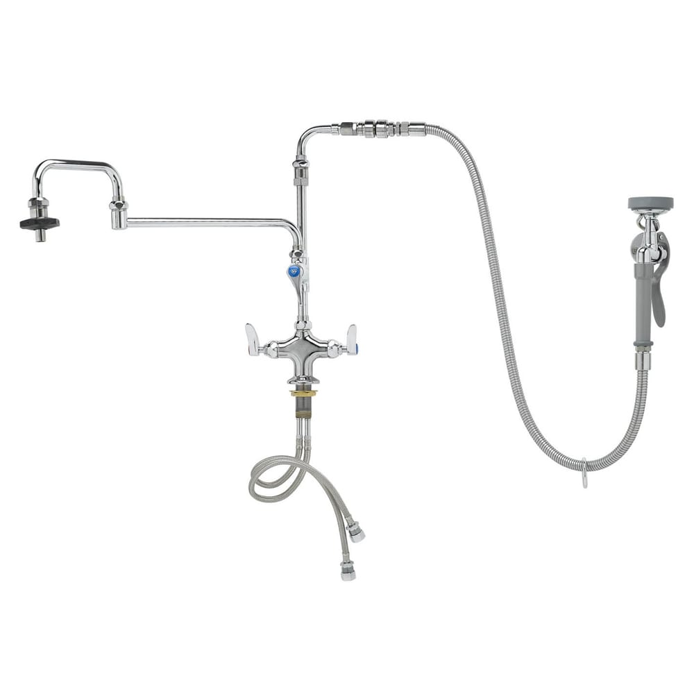 064-B017901 17"H Deck Mount Pre Rinse Faucet - 1.15 GPM, Base with Nozzle