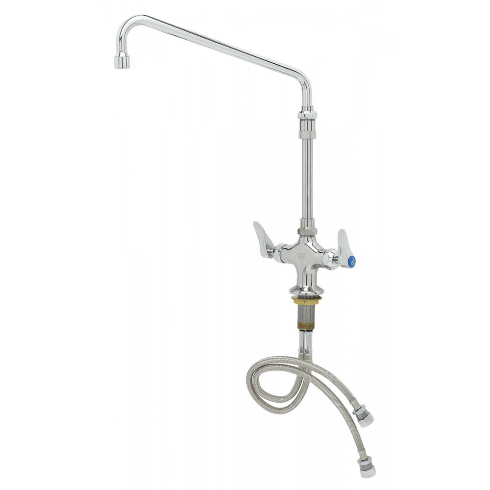 064-B020102 Deck Mount Mixing Faucet w/ 12" Swing Nozzle
