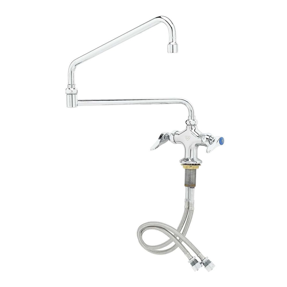 064-B0268 Mixing Faucet w/ 1 Hole Base, 24" Double Joint Swing Nozzle