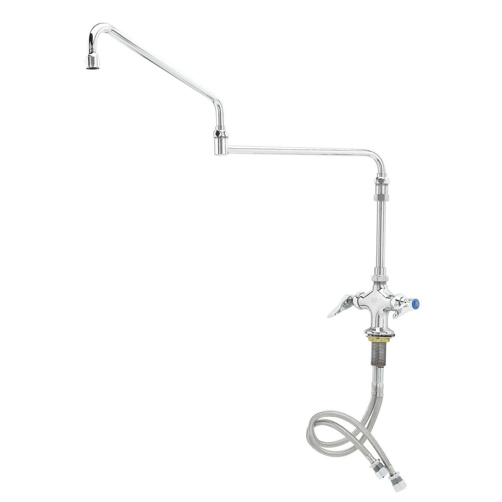 064-B026804 Mixing Faucet w/ 1 Hole Base, 24" Double Joint Swing Nozzle