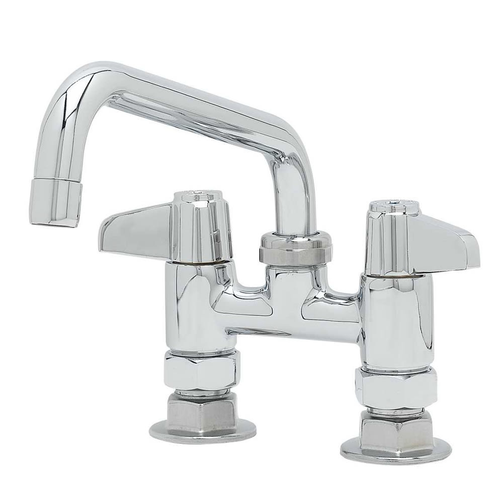 064-5F4DLX08 Deck Mount Faucet - 8" Swivel Spout, 4" Centers