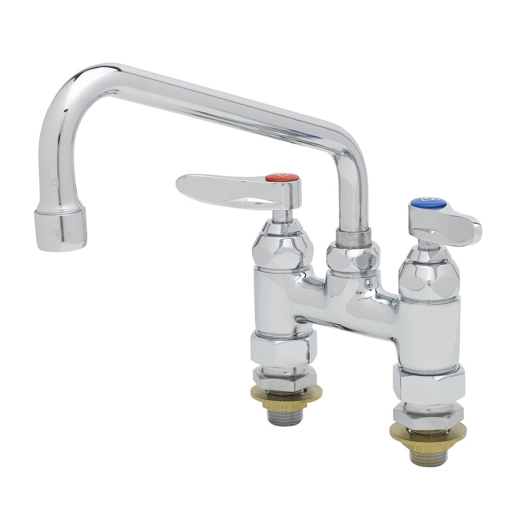 064-B0227CC Deck Mount Faucet - 8" Swing Spout, 4" Centers