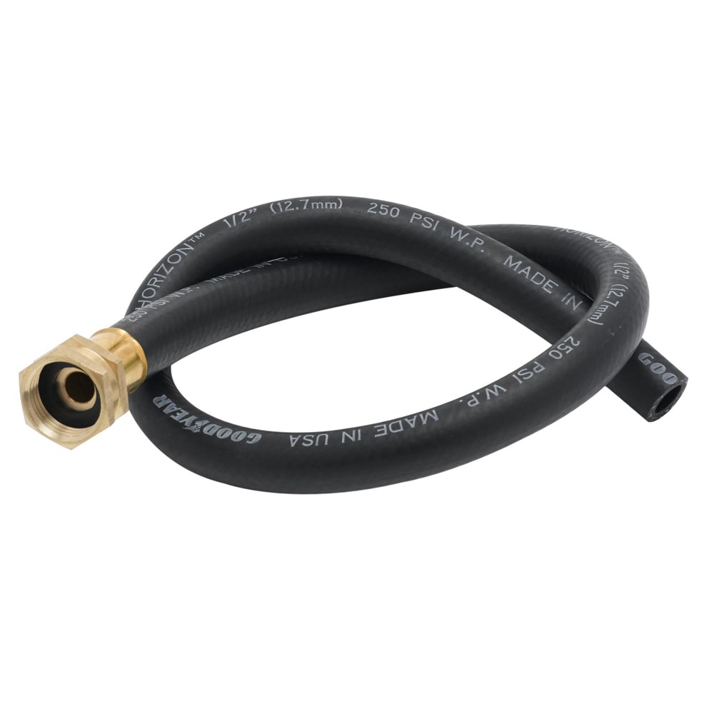 064-B061801 Hose, Reinforced PVC, 3 ft L, 3/4 Garden Hose Inlet, Plain Outlet