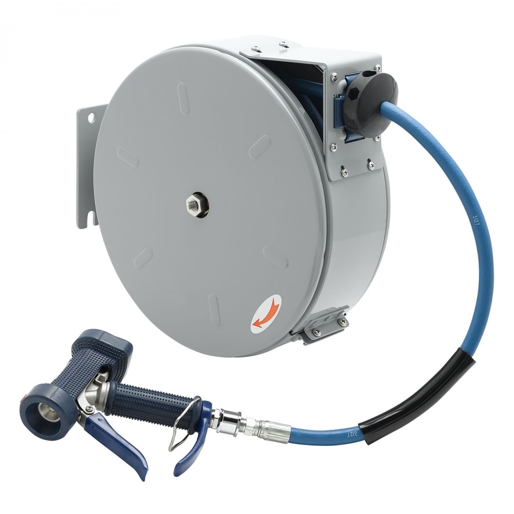 064-B7222C05 Open Hose Reel w/ 30 ft Hose & Front Trigger Water Gun