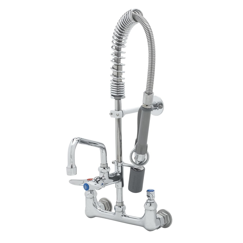 064-MPY8WLN08 22"H Wall Mount Pre Rinse Faucet - 13/20 GPM, Base with Nozzle